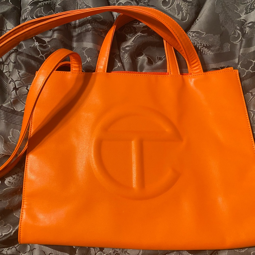 Authentic Orange Medium Telfar Bag